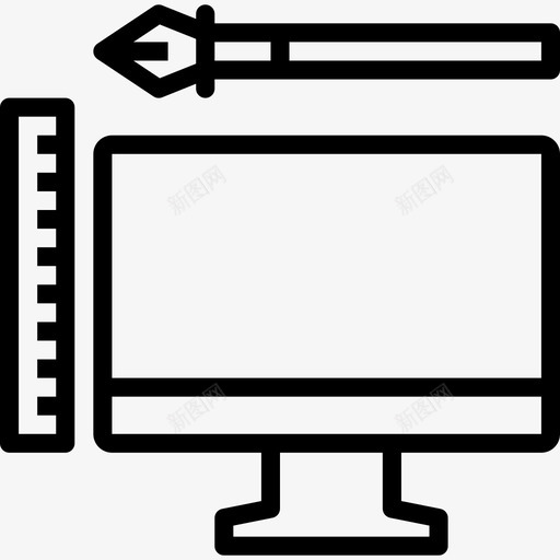 响应性强平面66线性图标svg_新图网 https://ixintu.com 响应 平面设计 性强 线性