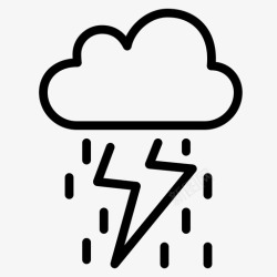 雨飞溅飞溅云雨图标高清图片