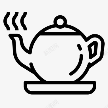 热茶袋子饮料图标图标