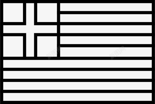 希腊国旗国家世界图标图标