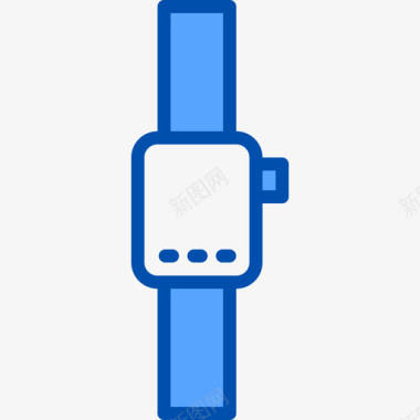 腕表生活方式3蓝色图标图标