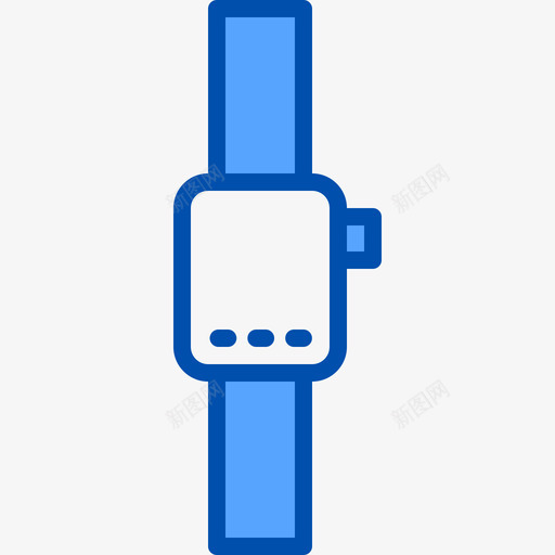 腕表生活方式3蓝色图标svg_新图网 https://ixintu.com 生活方式3 腕表 蓝色