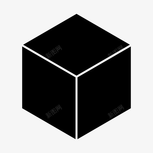 立方体盒子容器图标svg_新图网 https://ixintu.com 八角形 容器 盒子 立方体 等腰