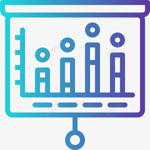 图表数字营销105梯度图标svg_新图网 https://ixintu.com 图表 数字 梯度 营销