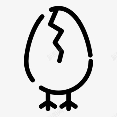 鸡肉宝贝复活节图标图标