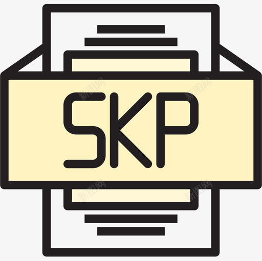 线型文件Skp图标svg_新图网 https://ixintu.com Skp 文件 线型