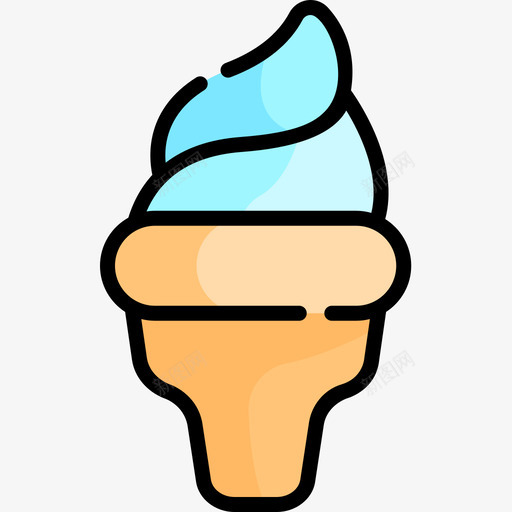 冰淇淋婴儿淋浴5线性颜色图标svg_新图网 https://ixintu.com 冰淇淋 婴儿 淋浴 线性 颜色