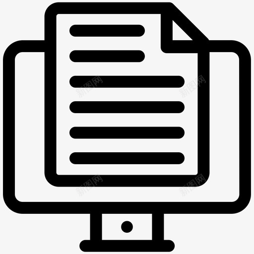 计算机文档文件搜索引擎优化营销图标svg_新图网 https://ixintu.com 搜索引擎优化营销 文件 计算机文档