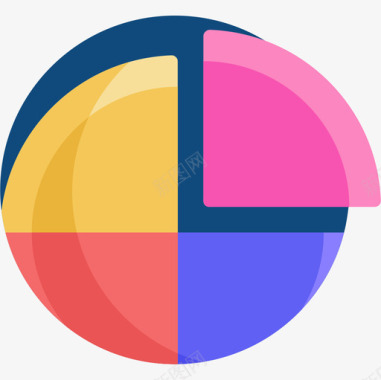 饼图信息图平面图图标图标