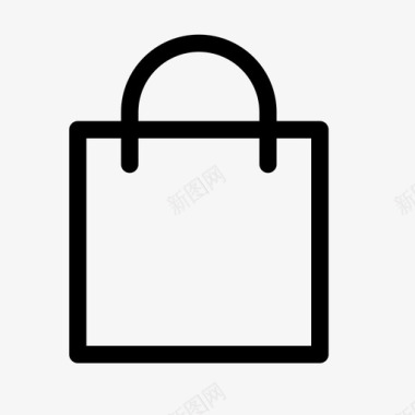 购物袋篮子购物车图标图标