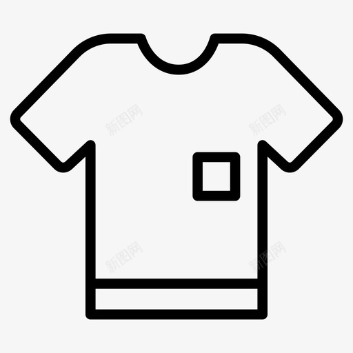 衬衫布料缝纫图标svg_新图网 https://ixintu.com 布料 缝纫 缝纫裁剪线图标 衬衫 裁缝