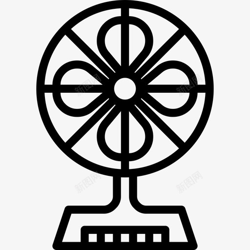 风扇家具和家用28直线型图标svg_新图网 https://ixintu.com 家具 家用 直线 线型 风扇