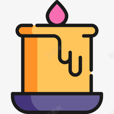 蜡烛万圣节64直系图标图标