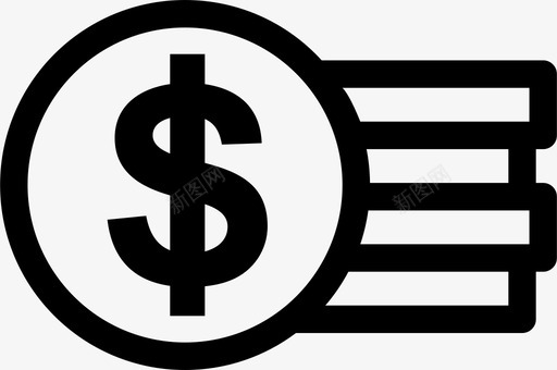 货币业务美元图标图标