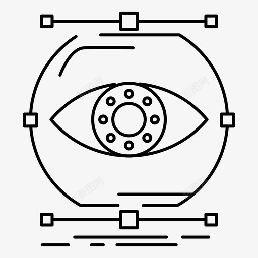 视觉化概念监控图标svg_新图网 https://ixintu.com 概念 监控 网络界面 视觉 视觉化