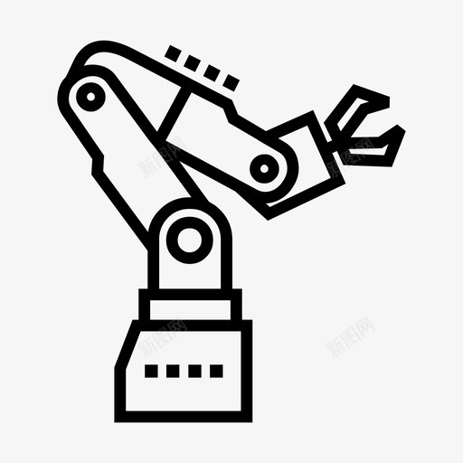 机械臂工业生产图标svg_新图网 https://ixintu.com 工业 技术 机械臂 现代科技 生产