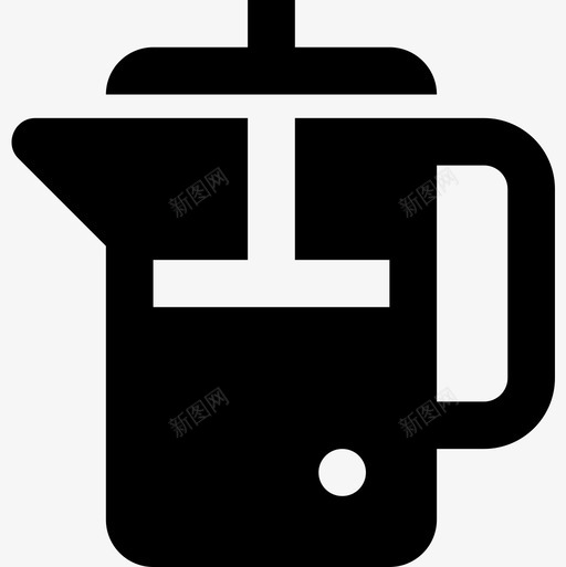 法式榨汁机咖啡30加满图标svg_新图网 https://ixintu.com 加满 咖啡 榨汁机 法式