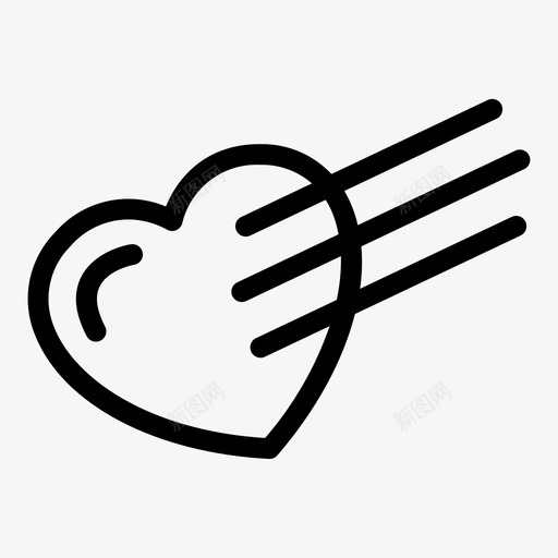 爱掉下来心条纹图标svg_新图网 https://ixintu.com 下来 对象 条纹 爱掉 爱的