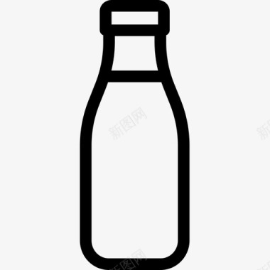 牛奶瓶厨房47线性图标图标