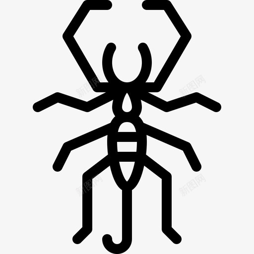 蝎子昆虫11直系图标svg_新图网 https://ixintu.com 昆虫 直系 蝎子