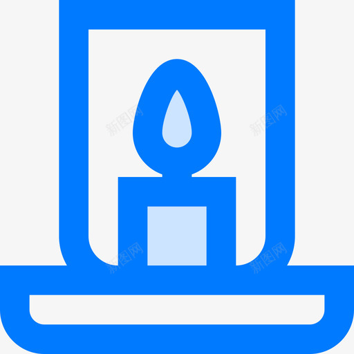 蜡烛spa和瑜伽4蓝色图标svg_新图网 https://ixintu.com spa 瑜伽 蓝色 蜡烛