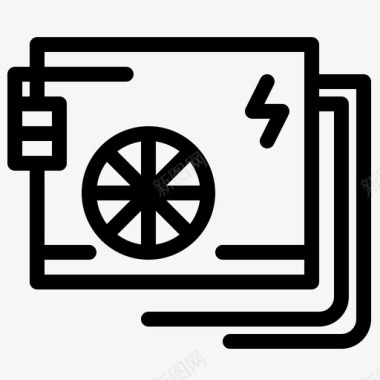 交流计算机零件图标图标