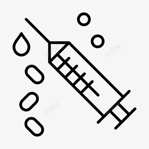 注射注射器治疗图标svg_新图网 https://ixintu.com collection feb v5 治疗 注射 注射器 界面 疫苗 网络