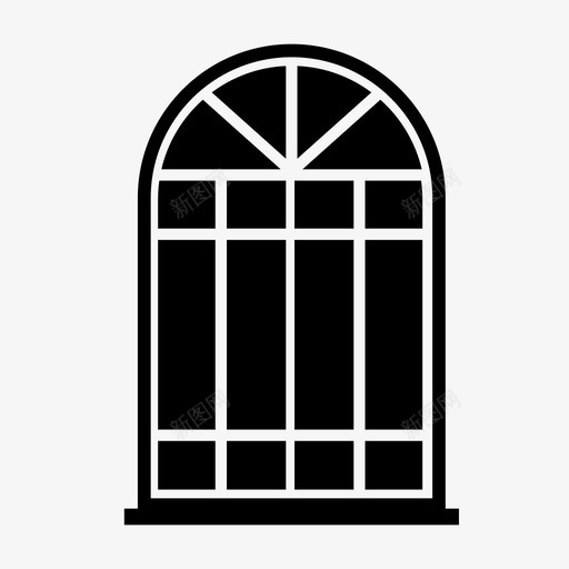 窗户窗框玻璃窗图标svg_新图网 https://ixintu.com 家 玻璃窗 窗户 窗框