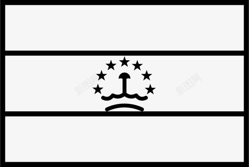 塔吉克斯坦国旗国家世界图标图标