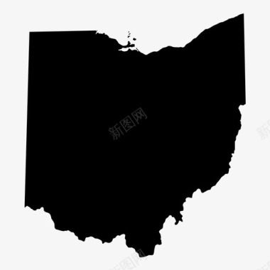 俄亥俄州美国七叶树州图标图标