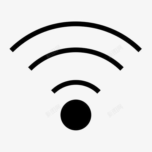 wifi连接internet图标svg_新图网 https://ixintu.com internet ui wifi 用户界面 用户界面标志符号 连接