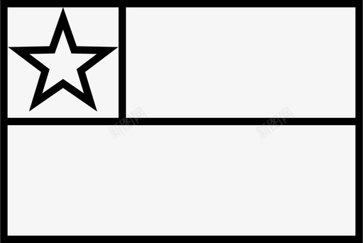智利国旗国家世界图标图标