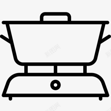 炉子厨师厨房图标图标
