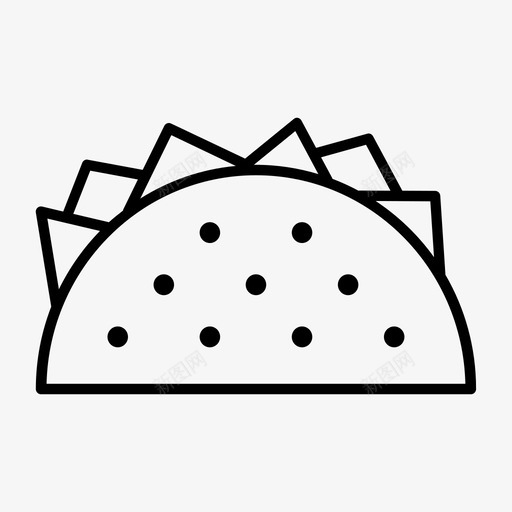 玉米卷食物手持式图标svg_新图网 https://ixintu.com 墨西哥 手持式 玉米卷 辛辣 随机12薄 食物