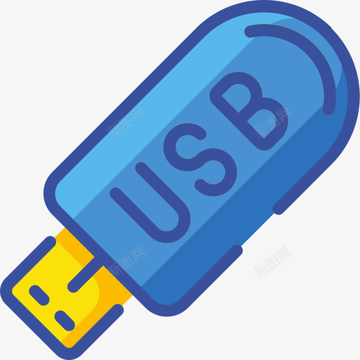 Usb文具和办公室11线性颜色图标svg_新图网 https://ixintu.com Usb 文具和办公室11 线性颜色