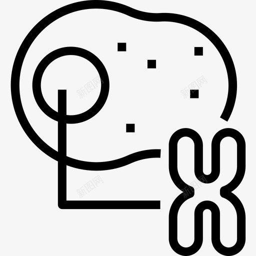 细胞遗传学4线性图标svg_新图网 https://ixintu.com 线性 细胞 遗传学