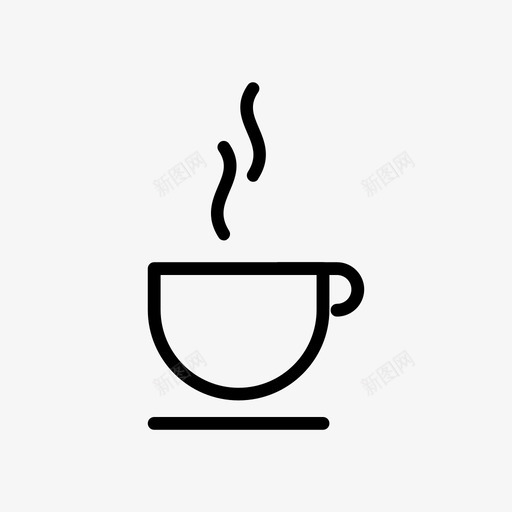 咖啡热咖啡象形图图标svg_新图网 https://ixintu.com 咖啡 标牌 热咖啡 象形图