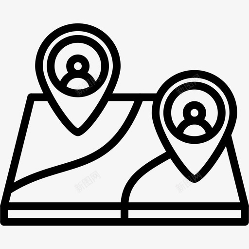 地图营销106直线图标svg_新图网 https://ixintu.com 地图 直线 营销