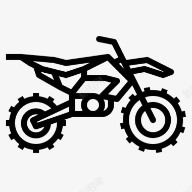 摩托车越野摩托车摩托车手车辆图标图标