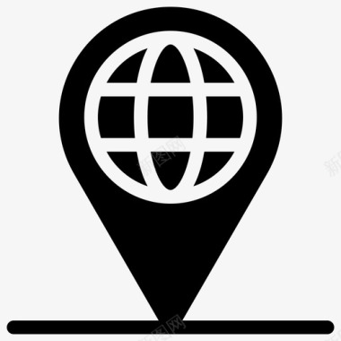 全球定位全球定位系统国际定位图标图标