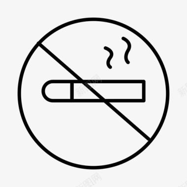 禁烟吸烟健康图标图标