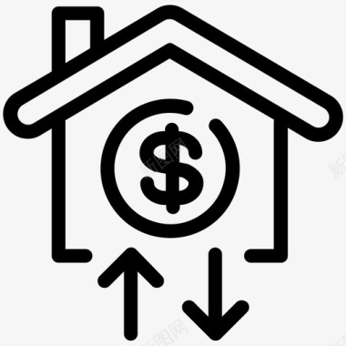 房屋投资交换房屋图标图标