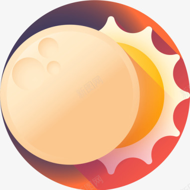 日食天气199彩色图标图标