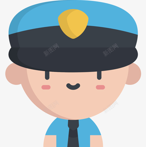 警察工作和职业3持平图标svg_新图网 https://ixintu.com 工作和职业3 持平 警察