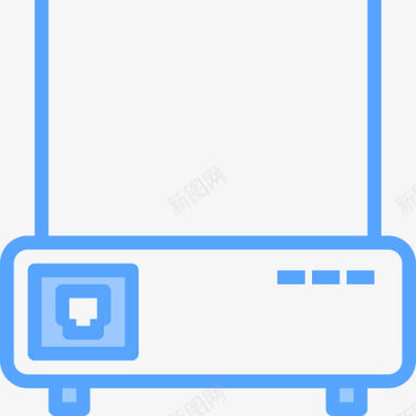 路由器计算机设备5蓝色图标图标