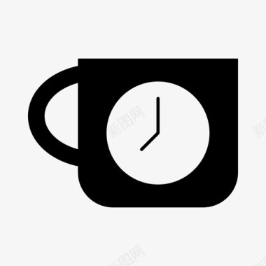 咖啡早咖啡因咖啡休息图标图标