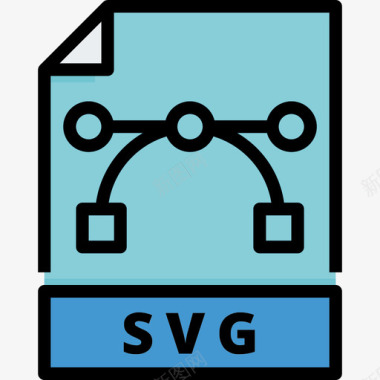 Svg文件和文件夹16线性颜色图标图标