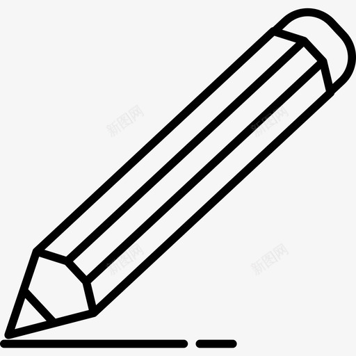 铅笔绘图签名图标svg_新图网 https://ixintu.com 书写 签名 绘图 铅笔