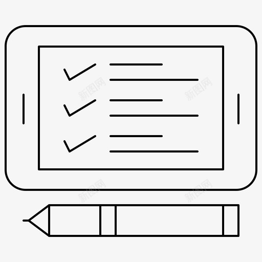 电话检查表购物图标svg_新图网 https://ixintu.com 平板电脑 检查表 电话 网络界面2月收集v4 购物