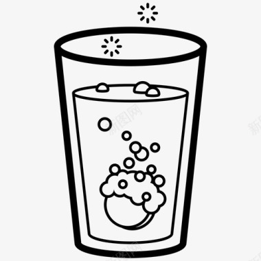 抗酸剂饮料玻璃图标图标
